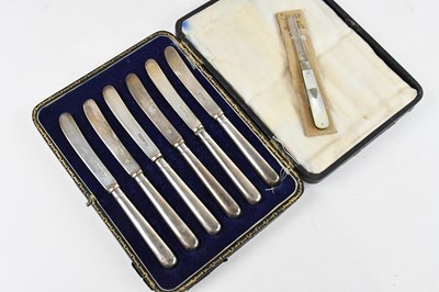 Lot 494 - Z BARRACLOUGH & SONS; a cased set of six...