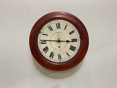 Lot 216 - BRITISH UNITED CLOCK CO; a mahogany cased...
