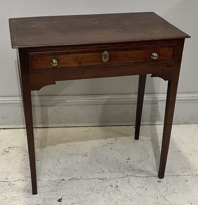 Lot 138 - A 19th century oak single drawer writing table,...