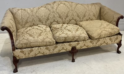 Lot 96 - A 19th century mahogany framed three seater...