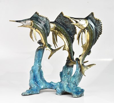 Lot 1203 - A decorative contemporary painted sculpture of...