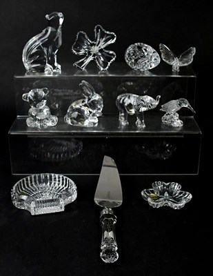 Lot 218 - WATERFORD CRYSTAL; eleven items, including a...
