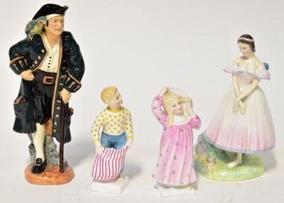 Lot 145 - ROYAL DOULTON; four figures, HN2204 'Long John...