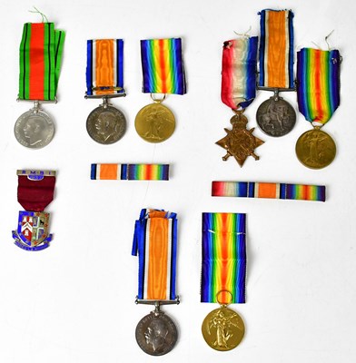 Lot 483 - Various WWI medals comprising War and Victory...