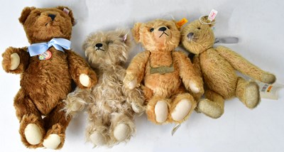 Lot 325 - STEIFF; four bears, to include Anniversary...