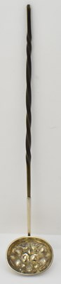 Lot 1196 - A Victorian punch ladle, with white metal...