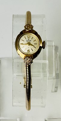 Lot 216 - TUDOR ROYAL; a lady's vintage 9ct yellow gold...