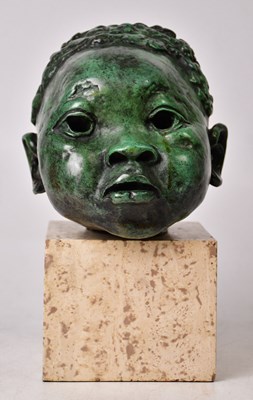 Lot 196 - JACOB EPSTEIN (1889-1959); a bronze bust of...