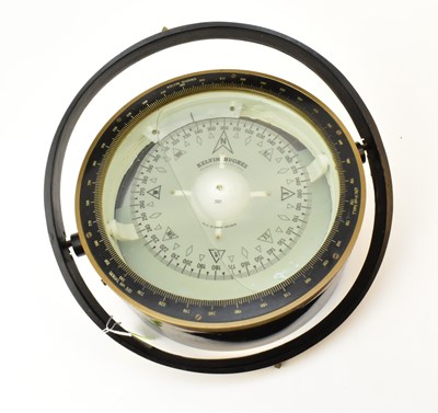 Lot 394 - KELVIN HUGHES; a black lacquered steel and...