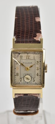 Lot 1524 - BULOVA; a gentleman's vintage 10K gold filled...