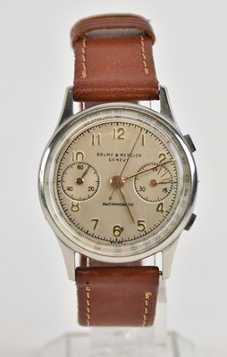Lot 1516 - BAUME & MERCIER, GENÈVE; a gentleman's vintage...