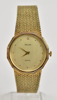 Lot 1539 - GILLEX; a gentleman's vintage gold plated...