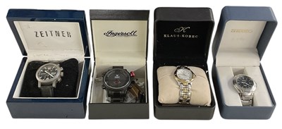 Lot 1527 - Four gentleman's sports and dress watches...