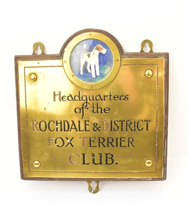 Lot 322 - An early 20th century brass mounted on wood...