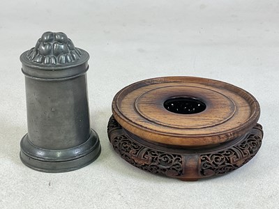 Lot 86 - A Victorian pewter ice cream mould, with...