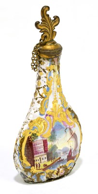 Lot 1031 - An early 19th century Viennese enamel and gilt...
