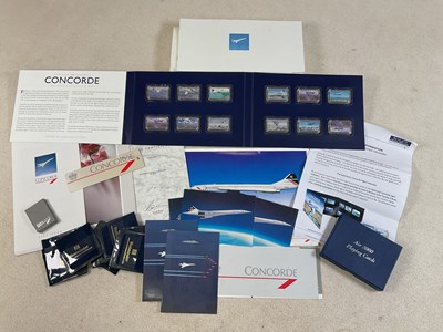 Lot 139 - CONCORDE; a group of ephemera and collectors'...