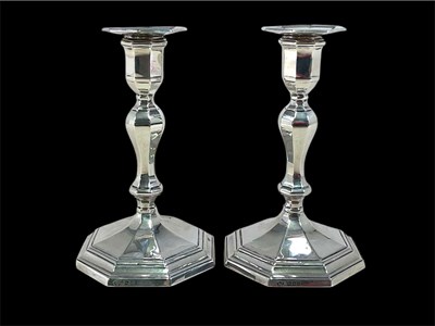 Lot 183 - P G DODD & SON; a pair of George V hallmarked...