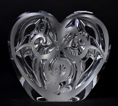 Lot 310 - LALIQUE; a limited edition 'Music is Love'...