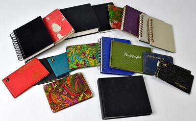 Lot 706 - AUTOGRAPH ALBUMS; a collection of eighteen...