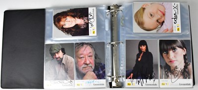 Lot 704 - EMMERDALE & CORONATION STREET; an album of...