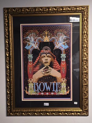Lot 442 - A colour print of David Bowie's...