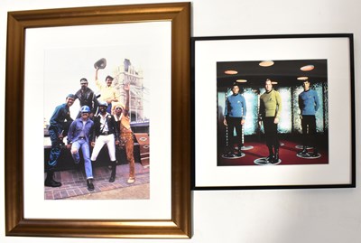 Lot 625 - Two photographic prints, the Village People by...