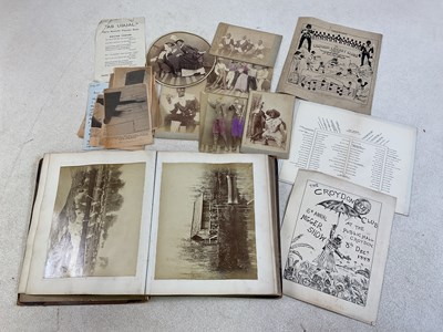 Lot 134 - EARLY CRICKET MEMORABILIA; a rare album...