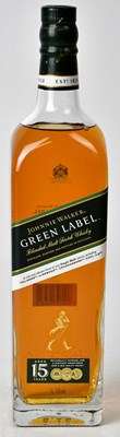 Lot 247 - JOHNNIE WALKER; a single bottle of Green Label...