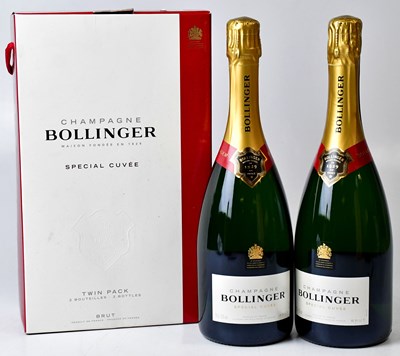 Lot 240 - BOLLINGER; two 75cl bottles of Champagne, in...