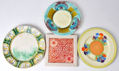 Lot 99 - A Mintons Secessionist plate, diameter 23cm, a...