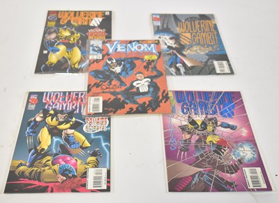 Lot 647 - WOLVERINE GAMBIT; three signed comics and one...