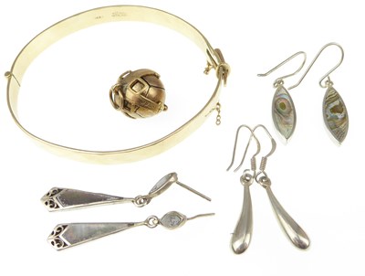 Lot 1054 - A vintage Masonic gilt silver orb, a gold...