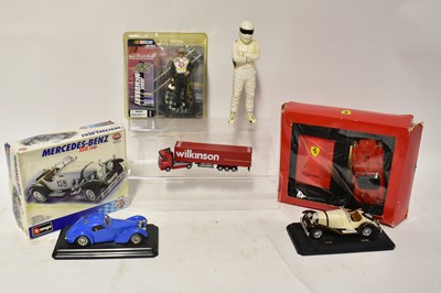 Lot 341 - Various car related models including The Stig,...