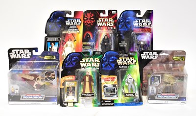 Lot 385 - STAR WARS; a quantity of action figures from...