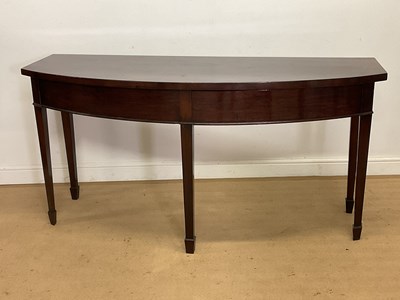 Lot 324 - A late George III mahogany bowfronted serving...