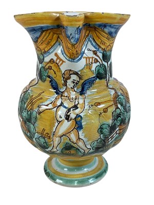 Lot 94 - An 18th/early 19th century Italian maiolica...