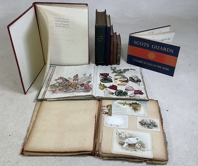 Lot 148 - Two extensively filled scrap albums, together...