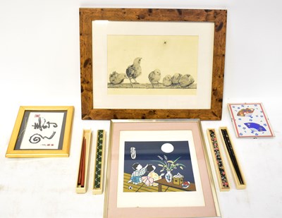 Lot 187 - A collection of mainly Japanese items...