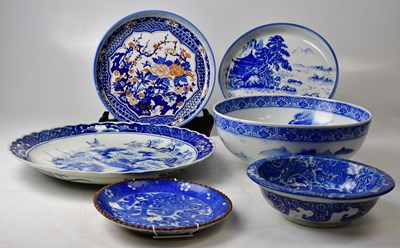 Lot 197 - A late 19th/early 20th century Japanese blue...