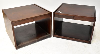 Lot 57 - A pair of Japanese side tables, each with...