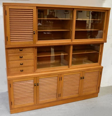 Lot 5 - A Scandinavian light oak glazed...