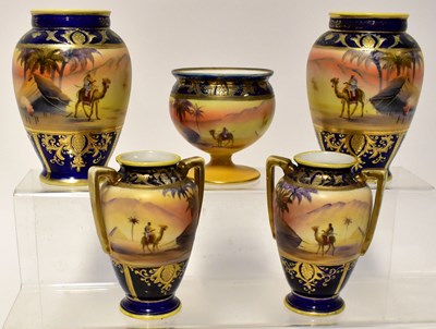 Lot 93 - NORITAKE; a small group of pottery comprising...