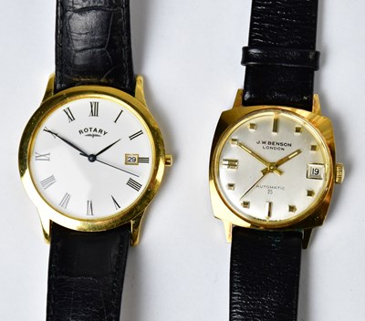 Lot 1066 - Two wristwatches comprising a J. W. Benson of...