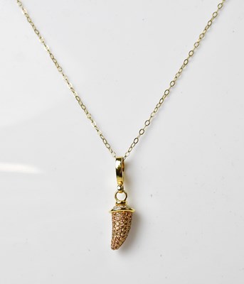 Lot 944 - THEO FENNELL; an 18ct gold pendant in the form...