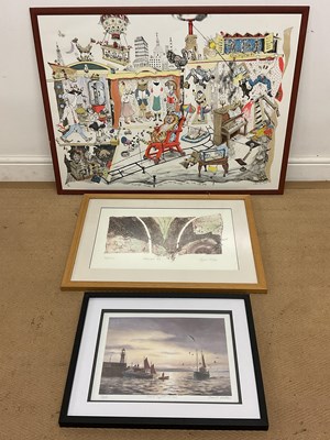 Lot 166 - CHRIS ORR; limited edition print, 'Moonlight...