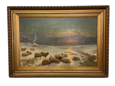 Lot 155 - 19TH CENTURY ENGLISH SCHOOL; large oil on...