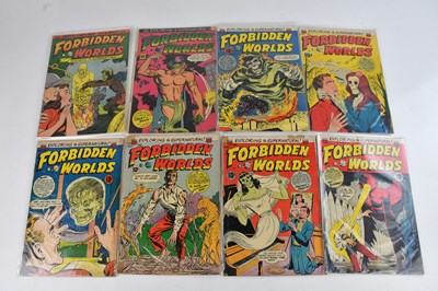 Lot 2104 - COMICS: FORBIDDEN WORLDS; issues 1-8, 12, 22,...