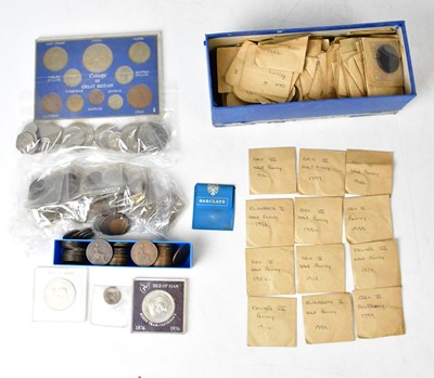 Lot 765 - A quantity of post-1947 pre-decimal coinage...