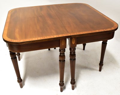 Lot 31 - A Regency mahogany and satinwood crossbanded...